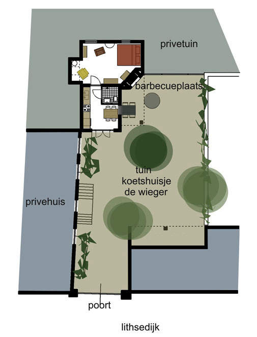 Plattegrond Koetshuisje